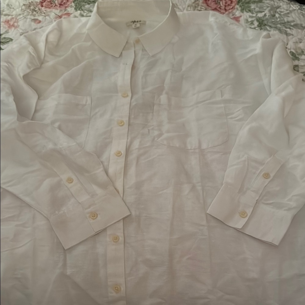 Style & Co. White Blouse Classic Top